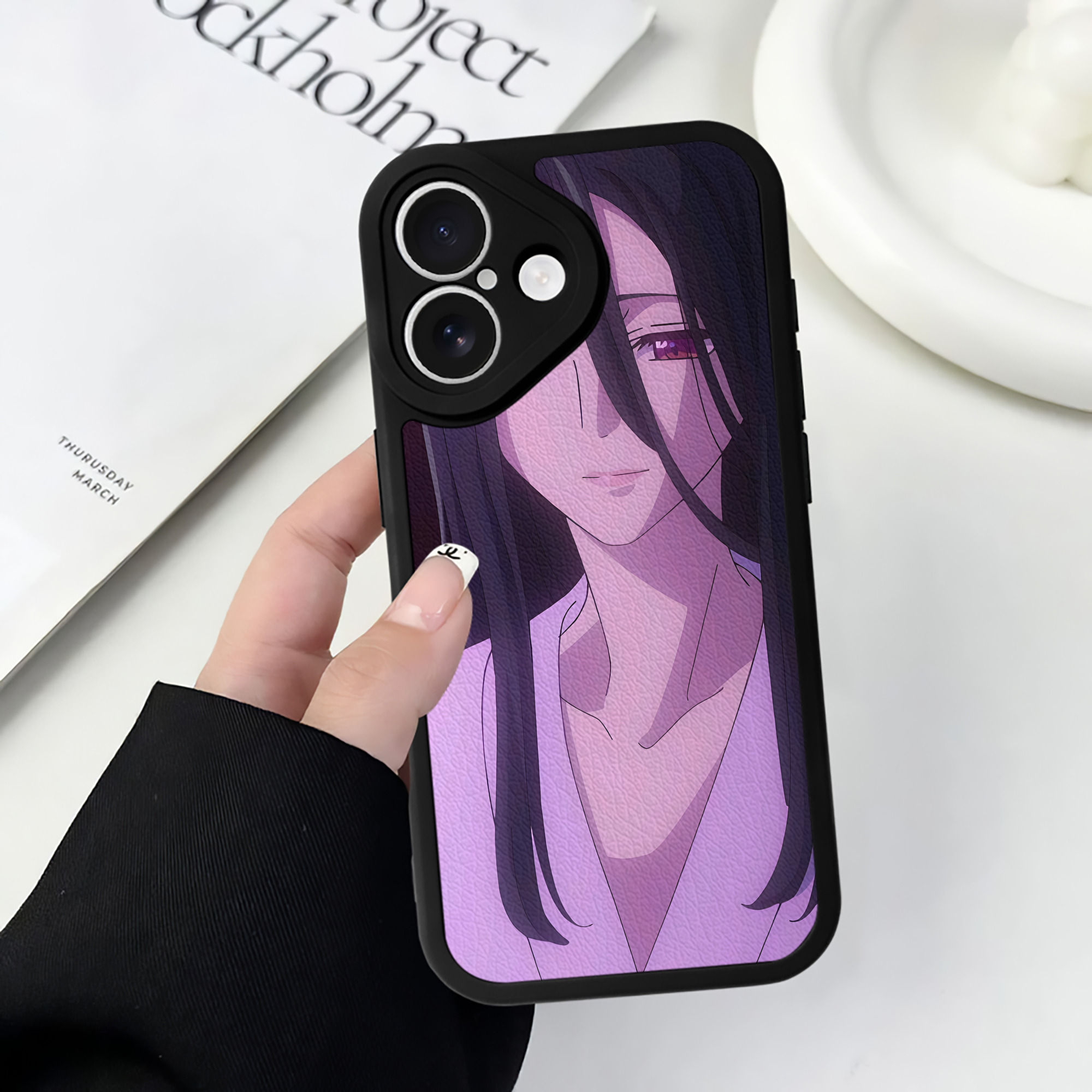 （画像用） 薬屋のひとりごと The Apothecary Diaries 【iPhone 16シリーズ対応】シリコンスマホケース（レザー調） 材質：シリコン